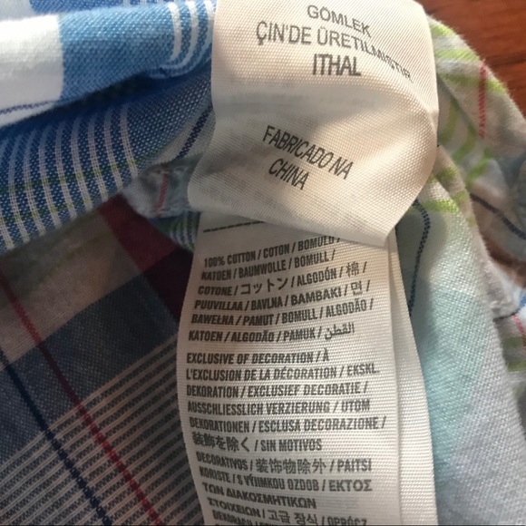 Hollister multicolored plaid button down shirt - Picture 5 of 7